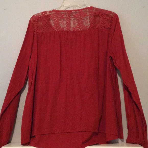 Boho rust-red top - Picture 3 of 3